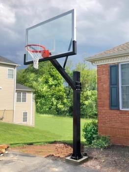 In Ground Fixed Height Basketball Hoop Bobcats style