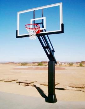 In-Ground Basketball Hoop Warriors Style