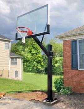 In Ground Fixed Height Basketball Hoop Bobcats style